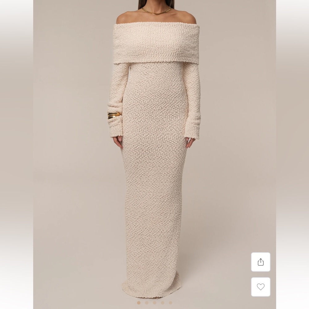 JLUXLABEL Cream One Shoulder Dress - Picture 3 of 4